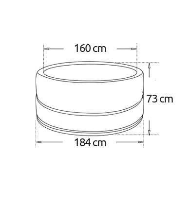 Schema des dimensions parasol netspa