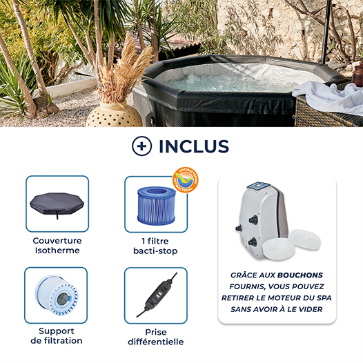 Spa semi-rigide Octopus tout inclus