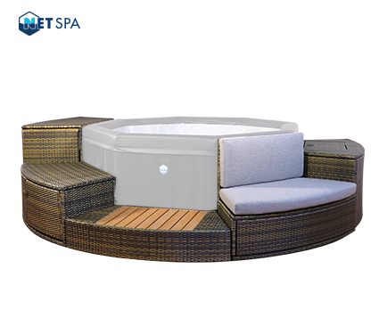 Furniture for semi-rigid Octopus spa